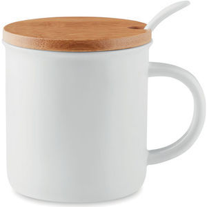 Porcelain Mug With Spoon