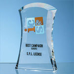 20.5cm Optical Crystal Caledonian Arch Award
