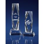 Crystal President Award 3D Laser Engraved