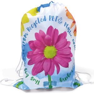 Full colour Recycled PET Drawstring Bag