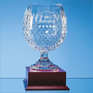 30cm Lead Crystal Footed Presentation Bowl
