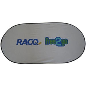 Oval Pop Up Windscreen Car Shade