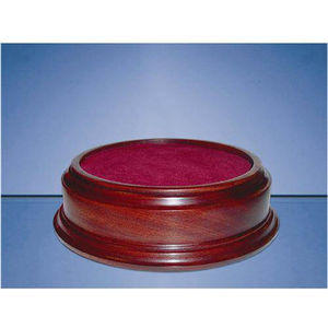 5 inch Recess Round Mahogany Base