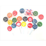 Small Logo Lollipops With Printed Stick