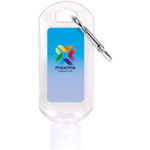 50ml Hand Sanitiser Gel Carabiner Clip (Generic Biofree Label)
