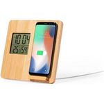 Bamboo wireless charger 10 weather station