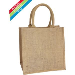 Ariel Jute Shopper Tote Bag