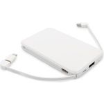 Power Bank 5000 Mah With Integrated Cables Adapter Included