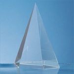 15.5cm Optical Crystal Facet Point Award