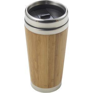 Bamboo double walled travel mug (400 ml)