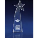 Crystal Star Burst Award or Trophy 3D Engraved