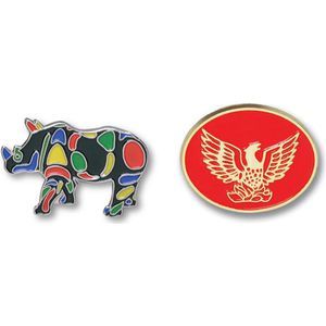 Lapel Badge (Stamped Brass with Soft Enamel)