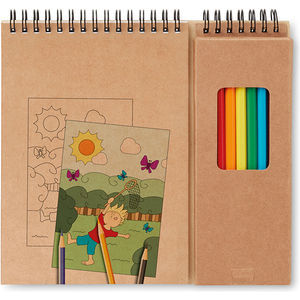 Colouring Set With Notepad