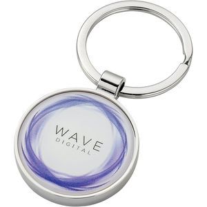 Round Alloy Injection Keyring (UK Stock)
