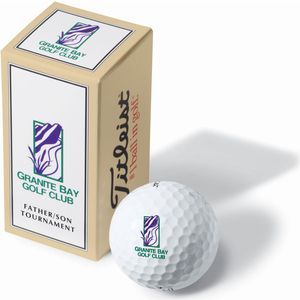 Titleist Trufeel Golf Balls Presented In a 2 Ball Printed Sleeve
