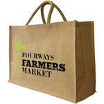 Large Jute Shopper Bag (400 x 350 + 190mm)