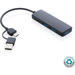 XD Collection RCS Recycled Plastic USB HUB With Dual Input