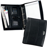 Solutions Calculator A4 Zipped Leather Ring Binder