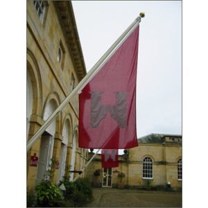 Angled Wall Flag Pole