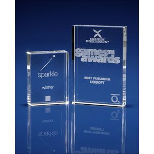 Crystal Plaques Paperweight 3D Engraved