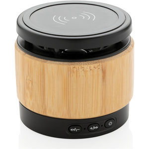 XD Collection Bamboo Wireless Charger Speaker