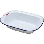 Enamel Oblong Pie Dish (240 x 180 x 55mm)