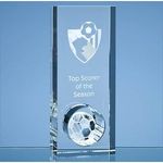 20cm Optical Crystal Football in the Hole Award