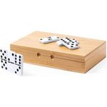 Domino game in bamboo box
