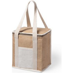 Laminated jute cooler bag