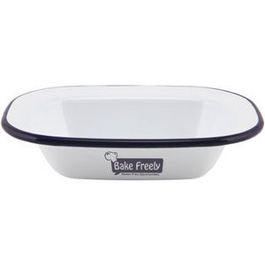 Enamel Oblong Pie Dish (160 x 120 x 35mm)