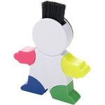 Highlighter ''man'' screen cleaner keypad brush