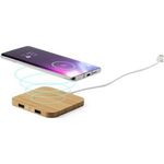 Bamboo wireless charger 5W (9x0.9x9 cm)