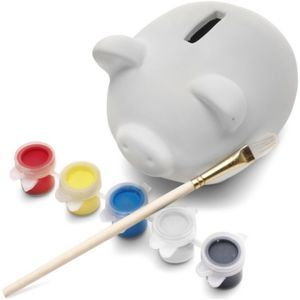 Plaster piggy bank