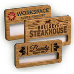 Reusable Wood Faced Window Badges