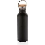 XD Collection Modern Stainless Steel Bottle With Bamboo Lid