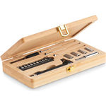 21 PCS Tool Set In Bamboo Case
