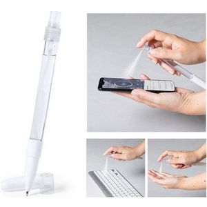 Ball pen with atomizer and cap (18x1.2 cm)
