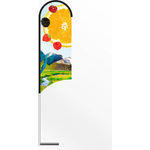 Medium Wing Feather Flag Banner With Car Base