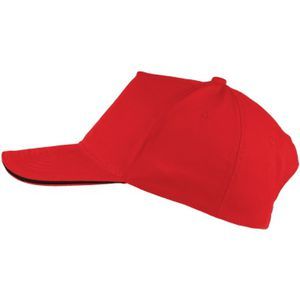 Cap with 5 panels - 100% Brushed Cotton