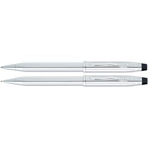Cross Century II Lustrous Chrome Ball Pen / 0.5mm Pencil Set