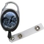 Carabiner Pull Reel with Decal