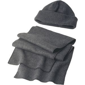 Fleece cap and scarf