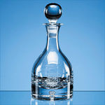 0.6ltr Handmade Bubble Base Round Wine Decanter