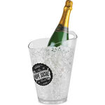 Plastic Wine & Champagne Cooler Bucket - Full Bucket (Clear)
