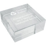 Square Crystal Paperweight