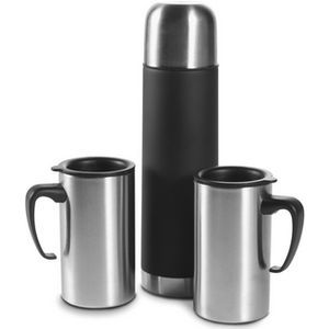 Vacuum flask 500 ml with 2 mugs 260 ml
