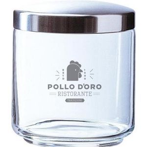 Box Mania Glass Storage Jar With Metal Lid (750ml/26.4oz)