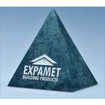 10cm Green Marble 4 Sided Pyramid Award