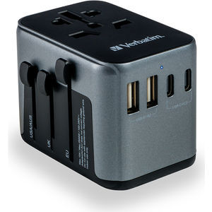 Verbatim 4-Port USB-C Universal Travel Adapter