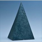 15cm Green Marble 4 Sided Pyramid Award